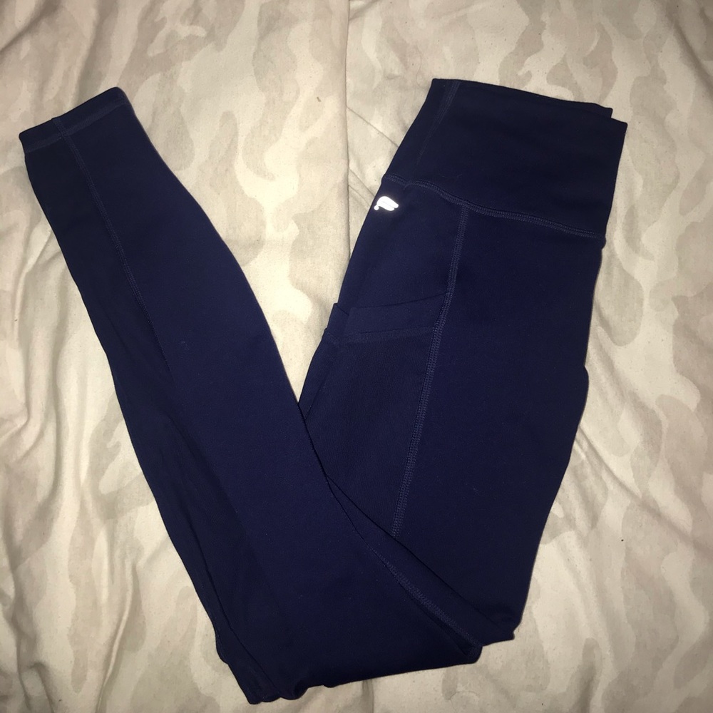 Blue Fabletics Leggings with mesh